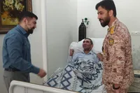 تقدیر سرهنگ ترکی از ایثار خانواده‌های جانباز در دیدار با خانواده جانباز «حبیب‌الله کیانی»