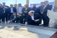 آغاز هفته دولت در گلستان با غبارروبی گلزار شهدا