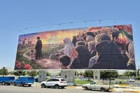 فیلم/ رونمایی از دیوارنگاره جدید میدان ولیعصر(عج) زنجان