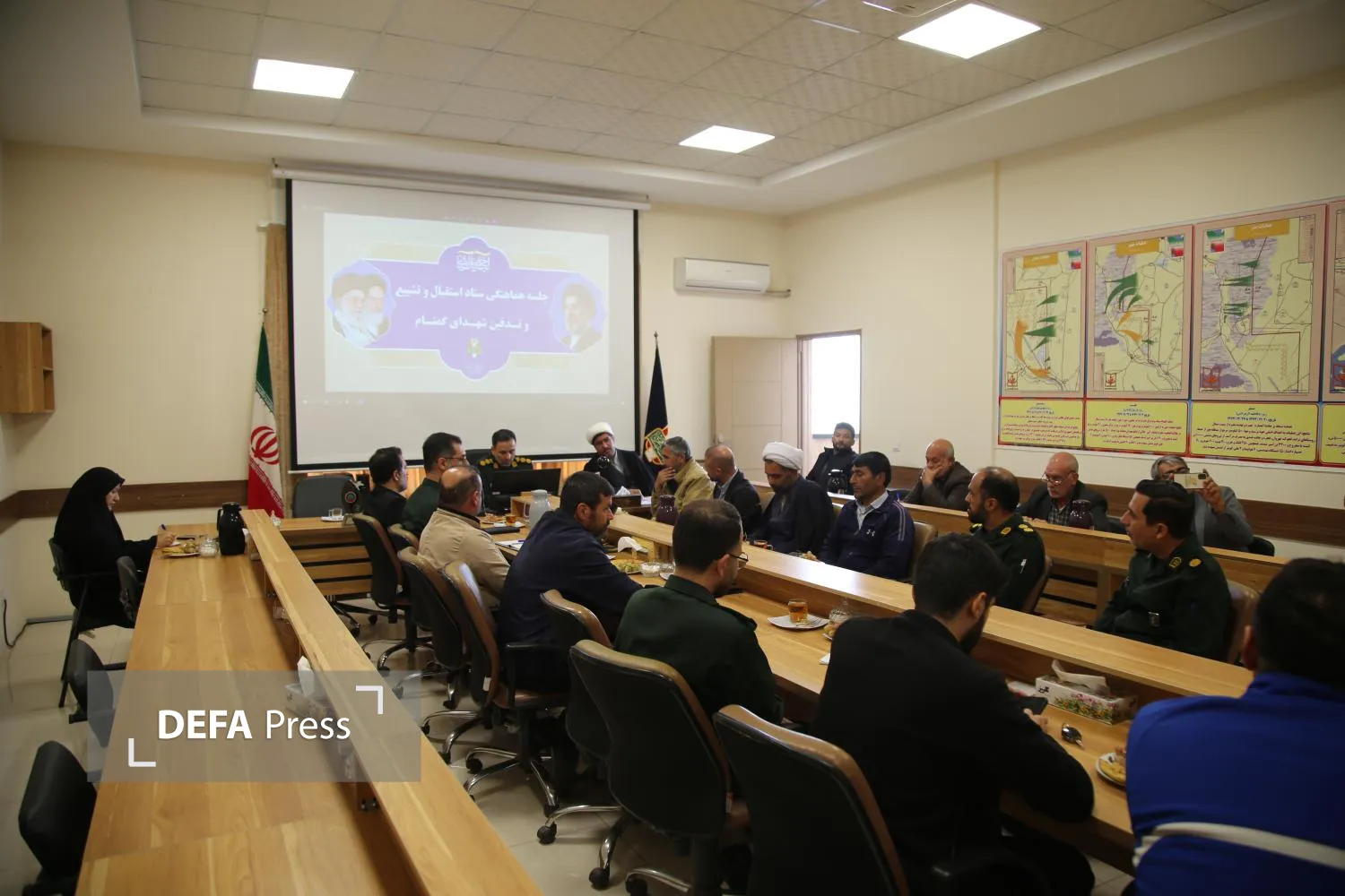 تصاویر/ برگزاری جلسه هماهنگی و برنامه‌ریزی استقبال، تشییع و تدفین شهدای گمنام در خراسان شمالی