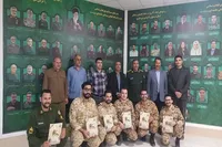 تجلیل از سربازان نمونه اداره‌کل حفظ آثار و نشر ارزش‌های دفاع مقدس و مقاومت استان اردبیل