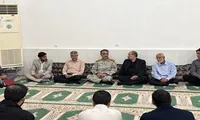 بازدید سرهنگ حیدر پور از یادمان شهید گمنام زیارت دشتستان