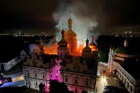 Kyiv Pechersk Lavra Church Burns in Russia
