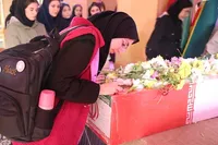تصاویر/ حضور دانشجویان دانشگاه ارومیه در معراج شهدا
