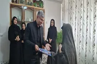 دیدار مدیرکل دامپزشکی استان همدان با خانواده شهید «علی اسکندری» در تویسرکان + تصاویر
