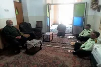 رئیس پلیس مبارزه با موادمخدر کرمان با پدر شهید «مهدی توسنگ»دیدار کرد