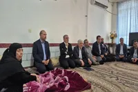 دیدار با همسر شهید «جهان شعبانی» در گچساران توسط استاندار کهگیلویه و بویراحمد