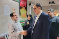 بازدید سرزده رئیس بنیاد شهید و امور ایثارگران از بیمارستان میلاد شهریار
