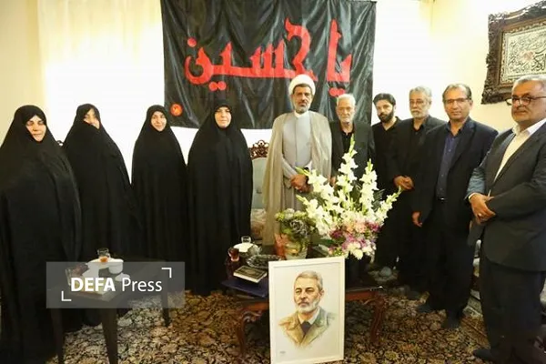 دیدار فریده اولاد قباد با خانواده سپهبد موسوی