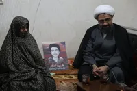 تجلیل نماینده ولی فقیه در استان همدان از مادر شهید گمنام «سید جعفر طهماسبی» + تصاویر