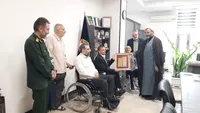 تقدیر جانبازان ۷۰ درصد از مدیرکل حفظ آثار دفاع مقدس استان قم