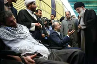 حسرت جانبازان برای بدرقه شهید ایران+ فیلم