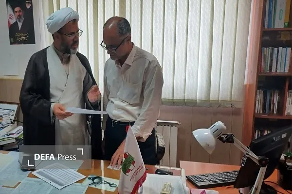 بازدید جانشین سازمان روحانیت بنیاد حفظ آثار از دفتر روحانیت در دفاع مقدس مازندران