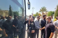 بدرقه خادمان موکب احمدبن‌موسی (ع) از حرم شاهچراغ
