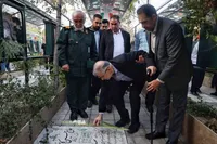 تصاویر/ آئین میهمانی لاله‌ها در گلزار شهدای امامزاده محمد(ع) کرج