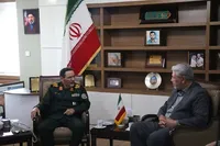 دیدار مدیر حفظ آثار دفاع مقدس و مقاومت استان با فرماندار شهرستان ارومیه