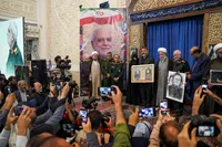 تصاویر/ مراسم اربعین سرلشکر شهید حاج مجید خادمی رییس شهید سازمان اطلاعات سپاه در جنگ رمضان