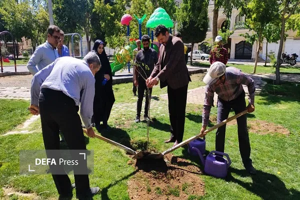 اصحاب رسانه ۱۰۰ اصله نهال به یاد قهرمانان وطن غرس کردند