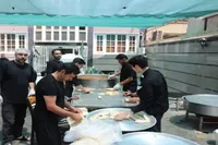 موکب سپاه استان قزوین در منطقه ۱۱ تهران میزبان زائران رهبر شهید