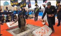 فیلم/ لحظات دیدنی از مراسم تدفین دو شهید گمنام در آستان مقدس مسجد جمکران