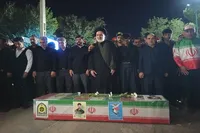 فیلم/ از دل شهرکرد تا آسمان‌های بی‌کران؛ بدرقه سپهرِ امنیت شهید احسان احمدی