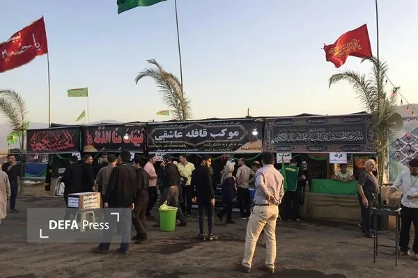 خدمت رسانی ۱۳۴ موکب با هفت هزار نیرو به زائران اربعین حسینی