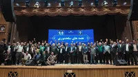 فیلم/ همایش مداحان یزدی با موضوع «نغمه‌های سلحشوری»