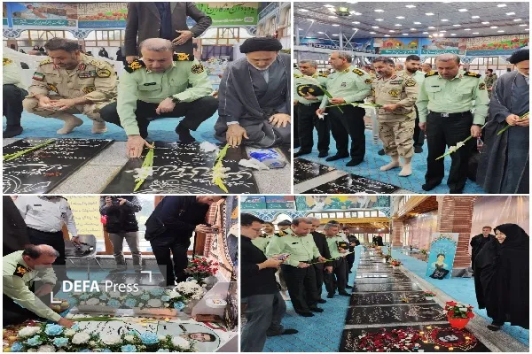 پلیس گیلان با آرمان‌های شهدا تجدید میثاق کرد