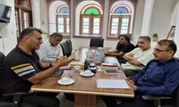 دیدار سرهنگ حیدر پور با اعضای قرارگاه فضای مجازی ارشد نظامی آجا در استان بوشهر