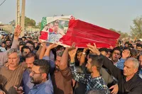 تشییع پیکر مطهر شهید «شاکر محیسنی» در امیدیه