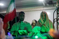 فیلم/مراسم ازدواج دو زوج جوان در اجتماع مردمی- بندرعباس