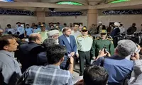 مراسم عطر افشانی گلزار مطهر شهدا همزمان با هفته دفاع مقدس در بوشهر