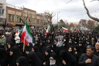 فیلم/ وداع باشکوه مردم تبریز با شهدای اقتدار در تبریز