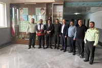 دیدار رئیس بنیاد شهید نظرآباد با فرمانده انتظامی شهرستان