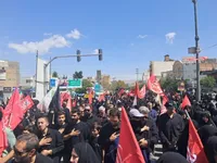 فیلم/ برگزاری مراسم پیاده‌روی جاماندگان اربعین حسینی (ع) در خراسان‌شمالی