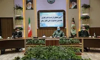 تصاویر/ آیین تجلیل از دست‌اندرکاران نخستین «جشنواره ملی تئاتر سنگر» در یگان ویژه ناجا