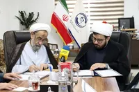 تصاویر/ امضای تفاهمنامه همکاری مرکز خدمات حوزه های علمیه و سازمان نشر ارزش های روحانیت در دفاع مقدس