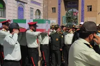 تصاویر/برگزاری مراسم تشییع پیکر شهید «مجید بهرامی»