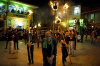 تصاویر / آیین عزاداری سنتی دسته چوبی گرگان