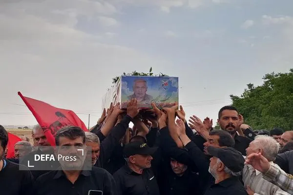 تشییع پیکر جانباز 1 تشییع پیکر جانباز 1