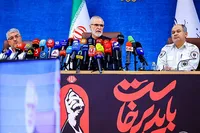 فیلم/ نشست خبری آیین وداع و تشییع رهبر شهید انقلاب اسلامی