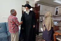 تصاویر/ دیدار نماینده ولی‌فقیه در البرز با خانواده‌های شهدای جنگ‌های اخیر