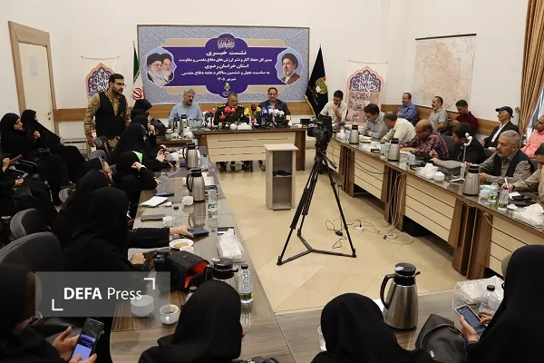 نشست خبری هفته دفاع مقدس خراسان رضوی نشست خبری هفته دفاع مقدس خراسان رضوی