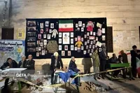 حال‌وهوای رضوی در تجمع شبانه میدان لاله الوند قزوین