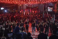 تصاویر/ عزاداری مردم مریانج در شب تاسوعای حسینی