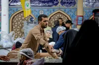 خدمت‌رسانی موکب کتائب سیدالشهداء عراق در قم
