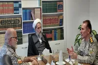 دیدار مدیرکل حفظ آثار قزوین با امام جمعه با موضوع هماهنگی برنامه‌های هفته دفاع مقدس