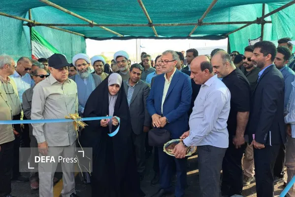 کیلومتر از پروژه تعریض بزرگراه ساحل جنوبی قشم  افتتاح شد