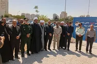 تندیس شهید حاجی‌زاده رونمایی شد